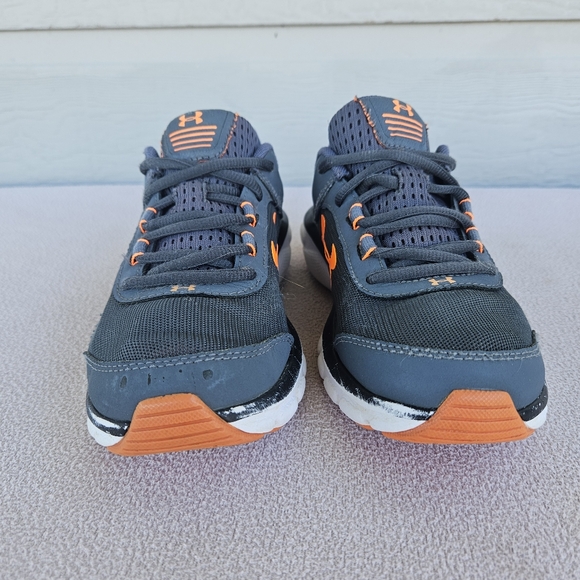 Under Armour Assert 8 Youth SZ 4Y Sneaker Grey Breathable Tie 3022100-101 - Picture 4 of 10